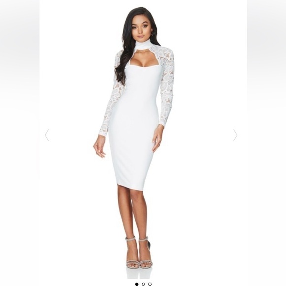 Nookie Dresses & Skirts - NWT NOOKIE designer party dress - lady lace midi, size S
